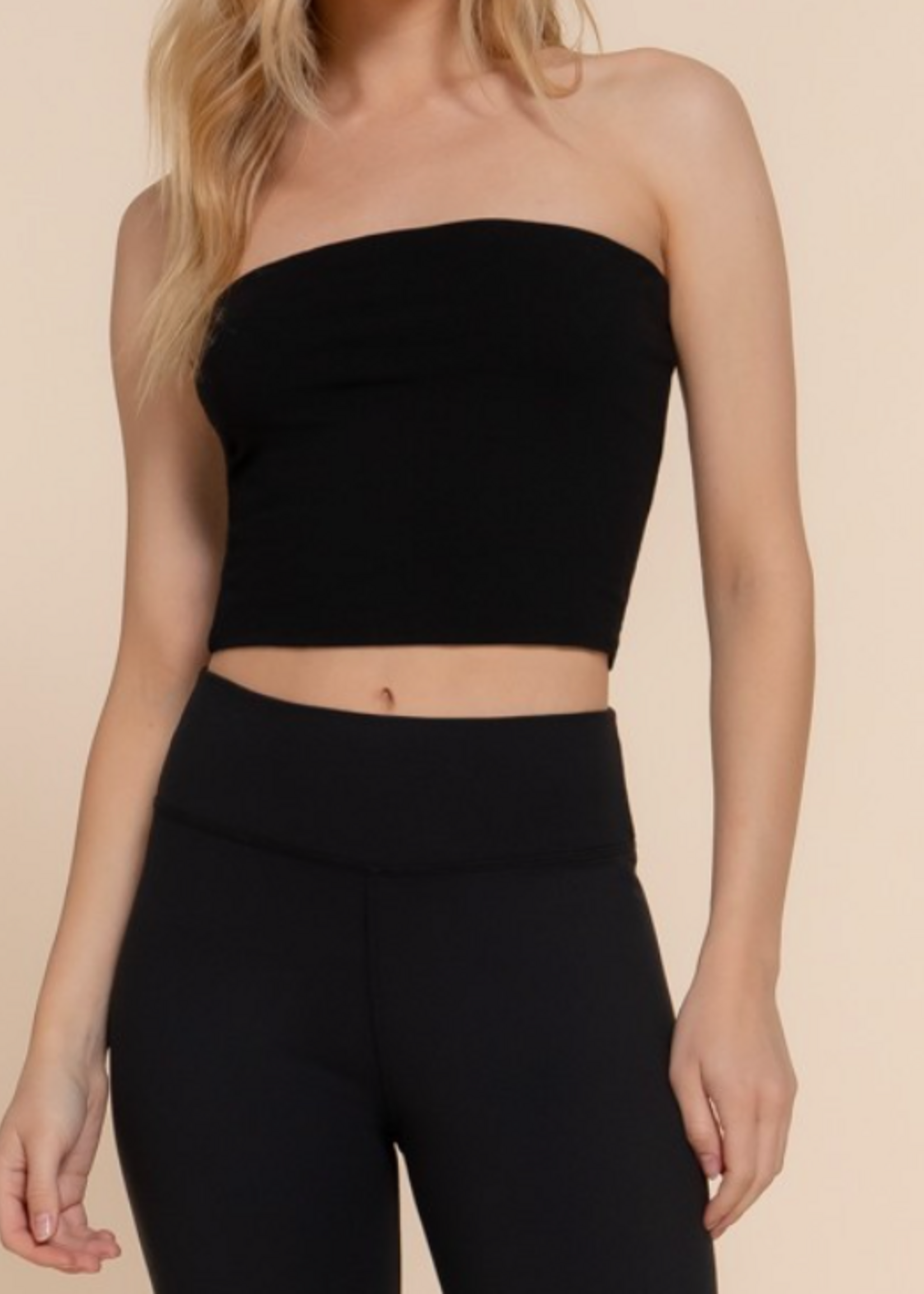 Take It Or Leave It Tube Top BLACK
