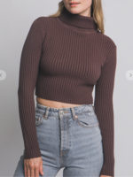 Fall Night Sweater Top  BROWN *FINAL SALE*