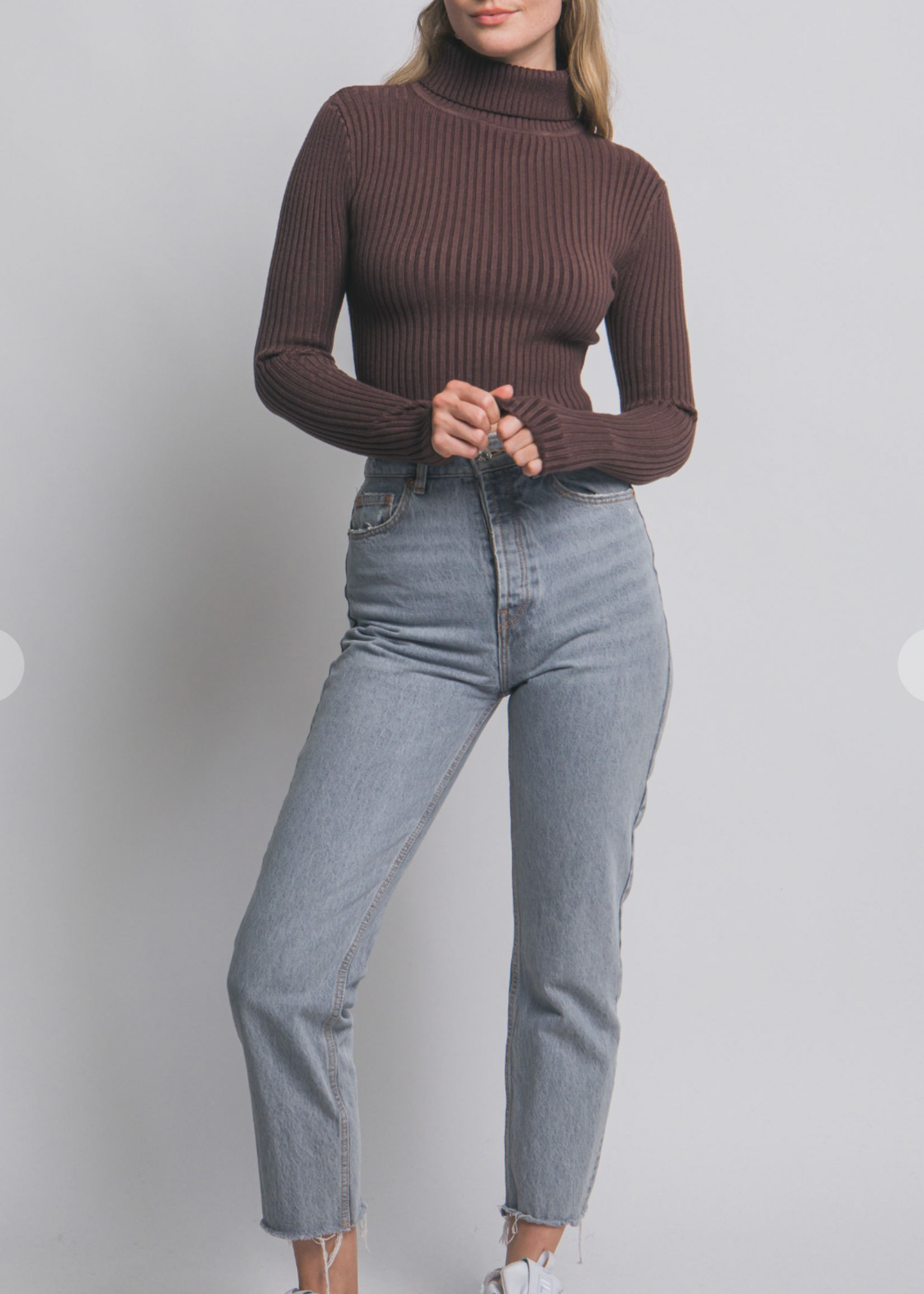 Fall Night Sweater Top  BROWN *FINAL SALE*