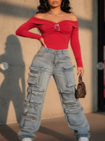 Stop And Look Top  RED