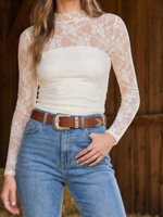 Talk To Me Mesh Top WHITE