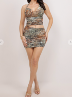 Animal Print Style Dress