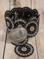 Ranch Rodeo Belt SILVER/BLACK