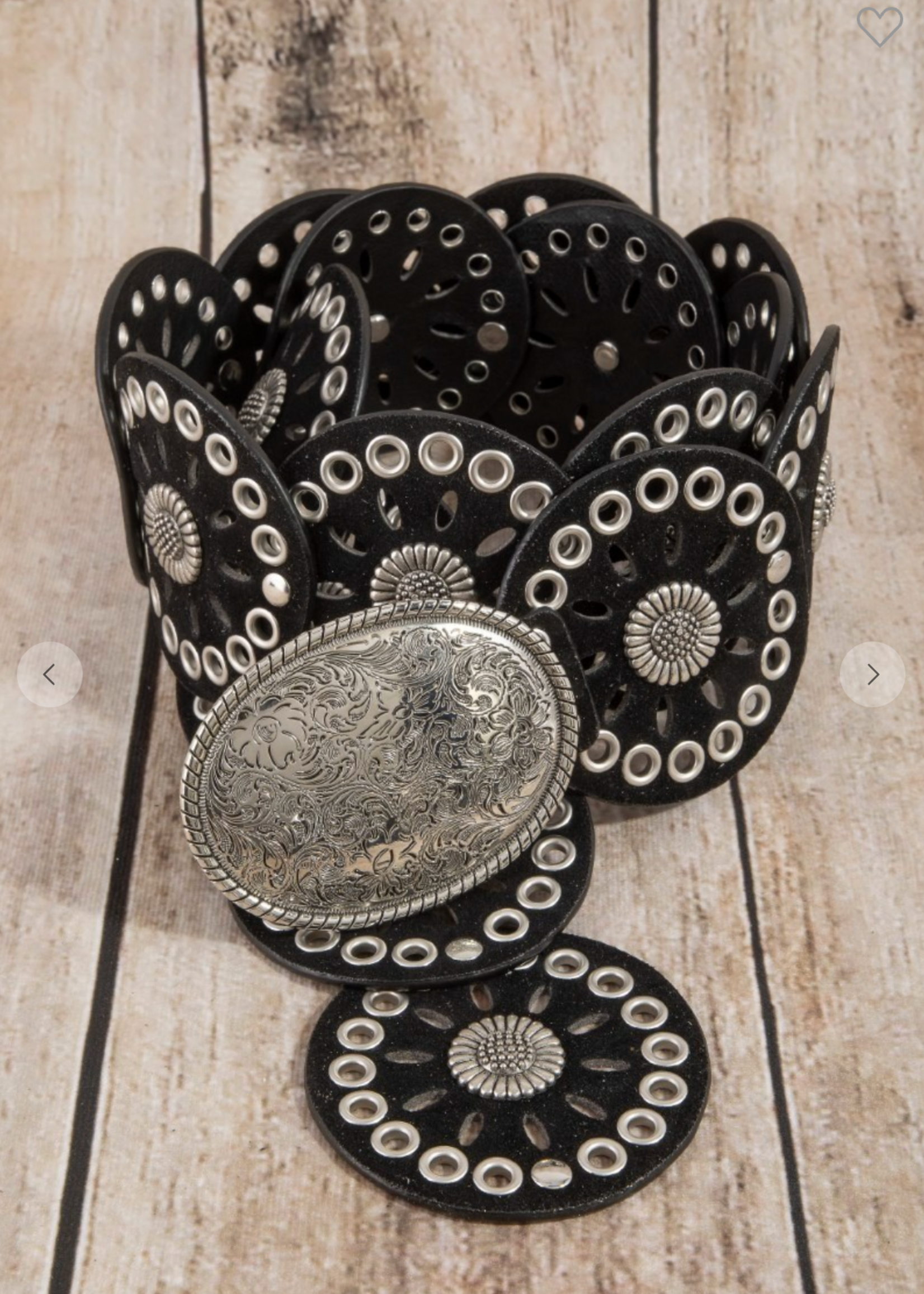 Ranch Rodeo Belt SILVER/BLACK