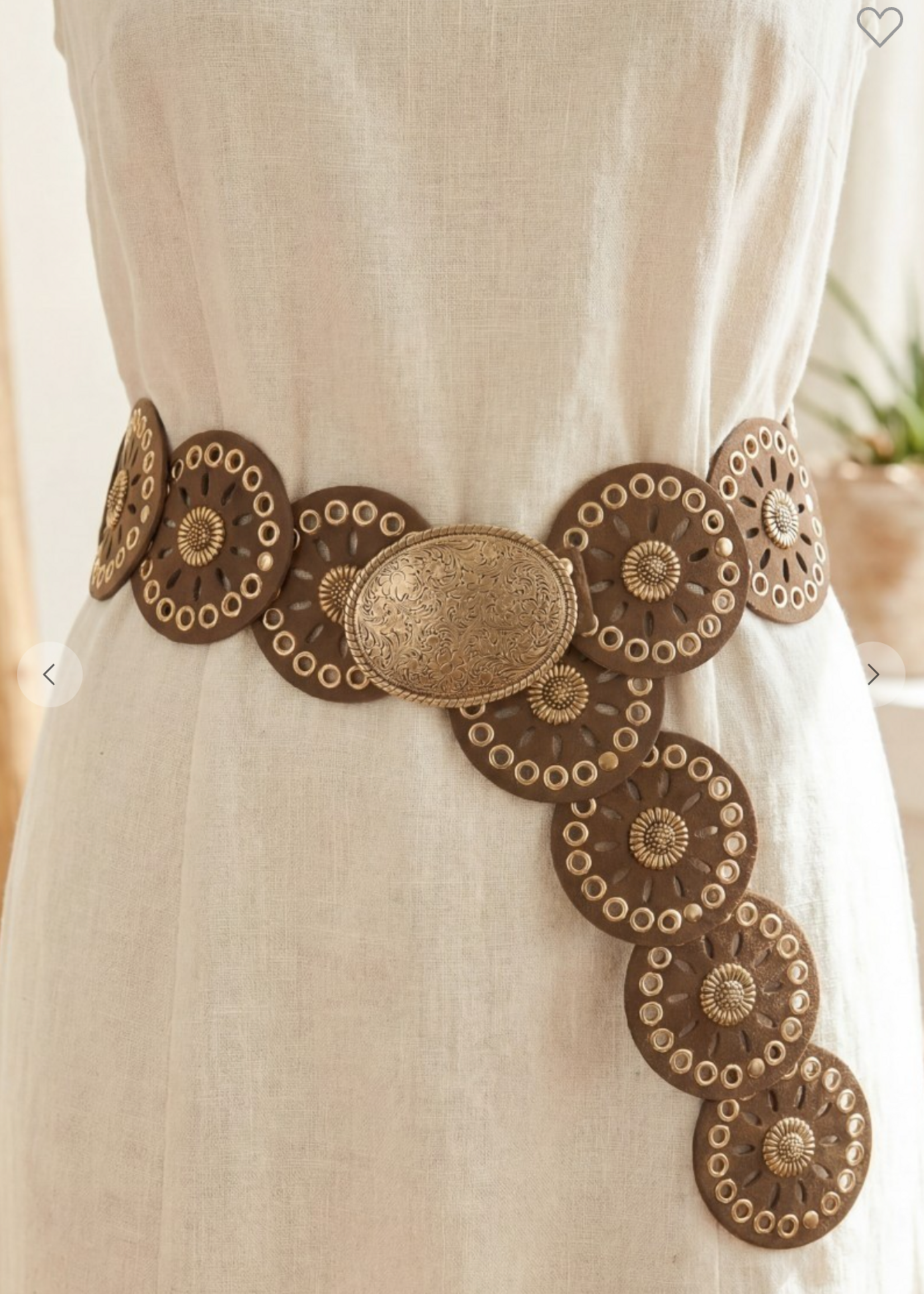 Ranch Rodeo Belt BROWN/GOLD