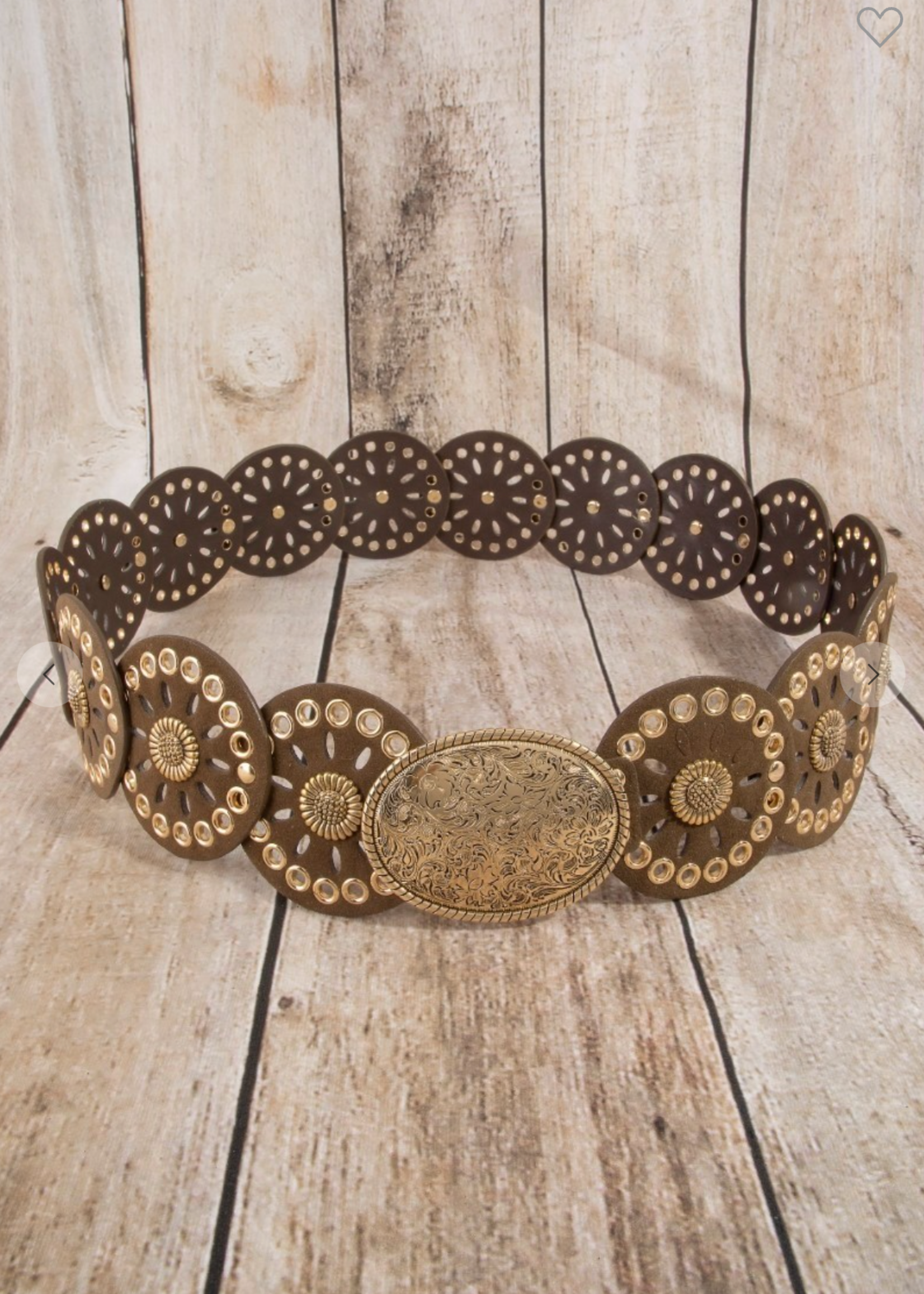 Ranch Rodeo Belt BROWN/GOLD