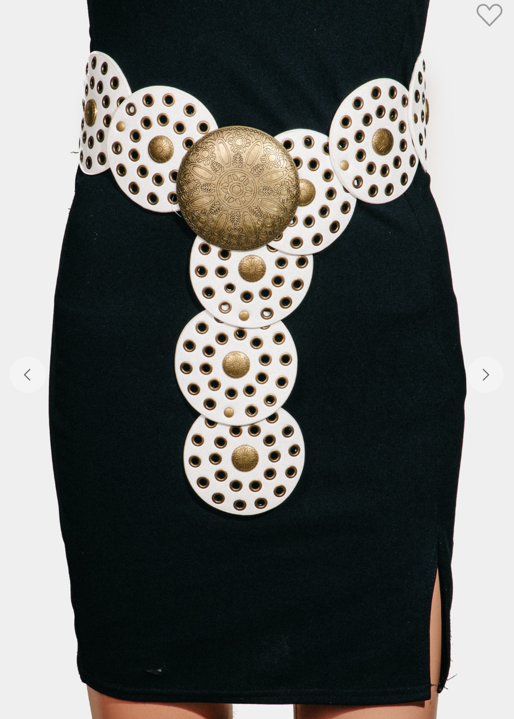 Choosing You Belt WHITE/GOLD