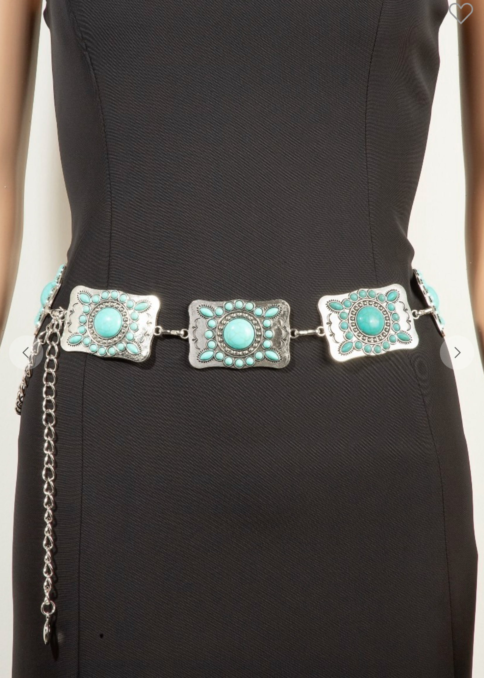 Here For The Western Vibes Chain Belt SILVER