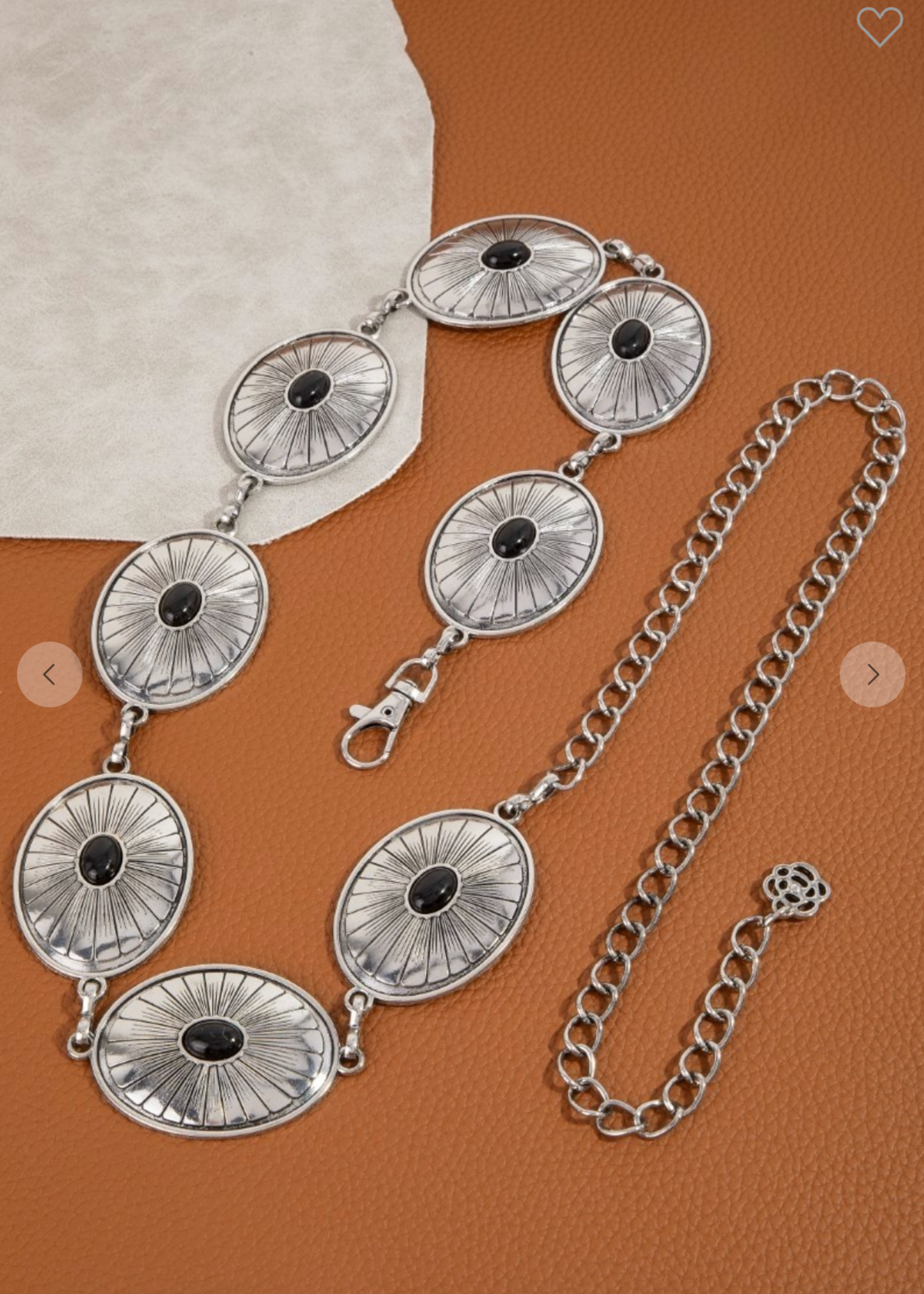 Going In Circles Chain Belt BLACK