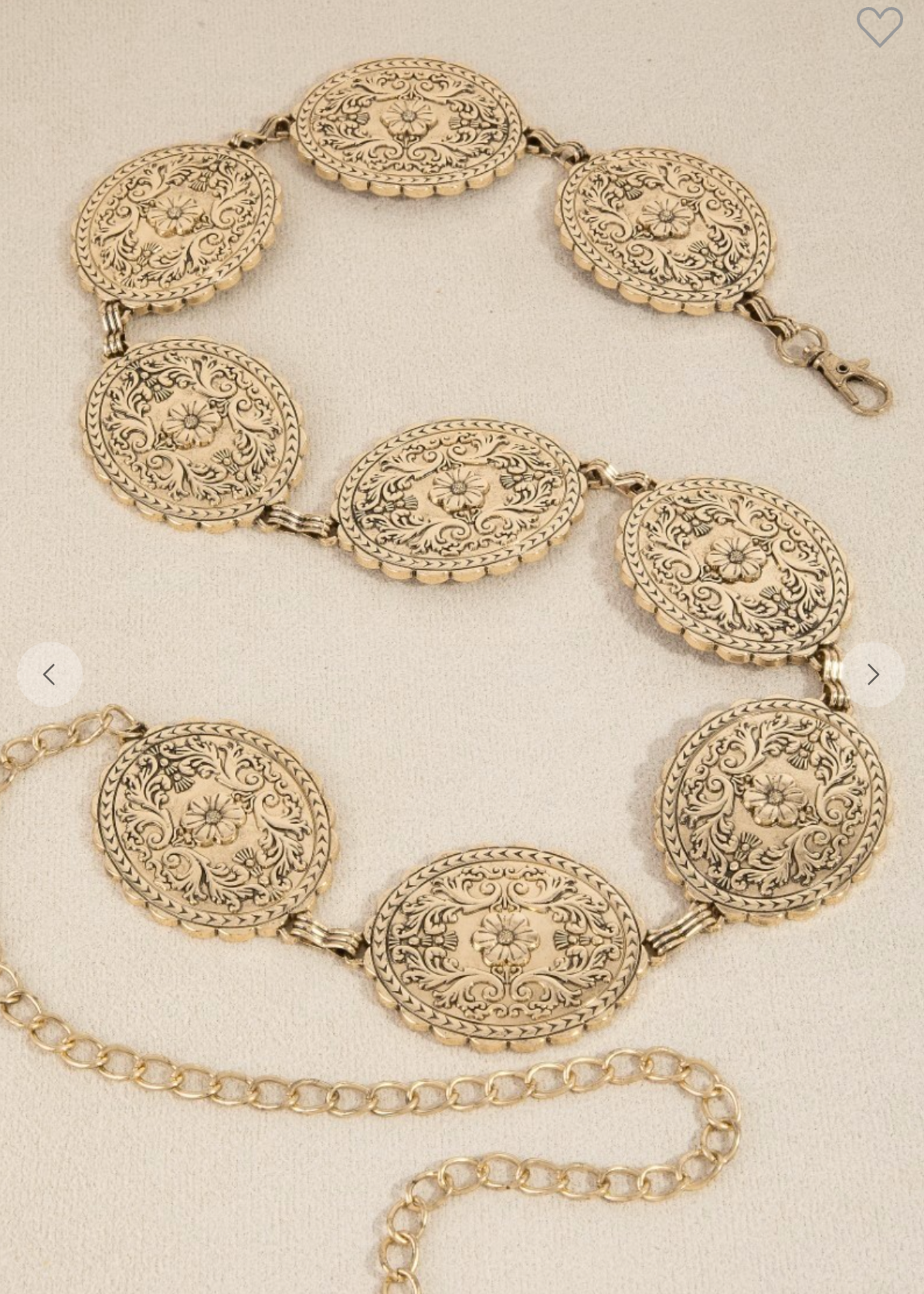 Fun Times Chain Belt GOLD