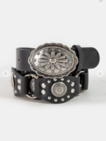 Be My Cow Girl Belt SILVER/BLACK