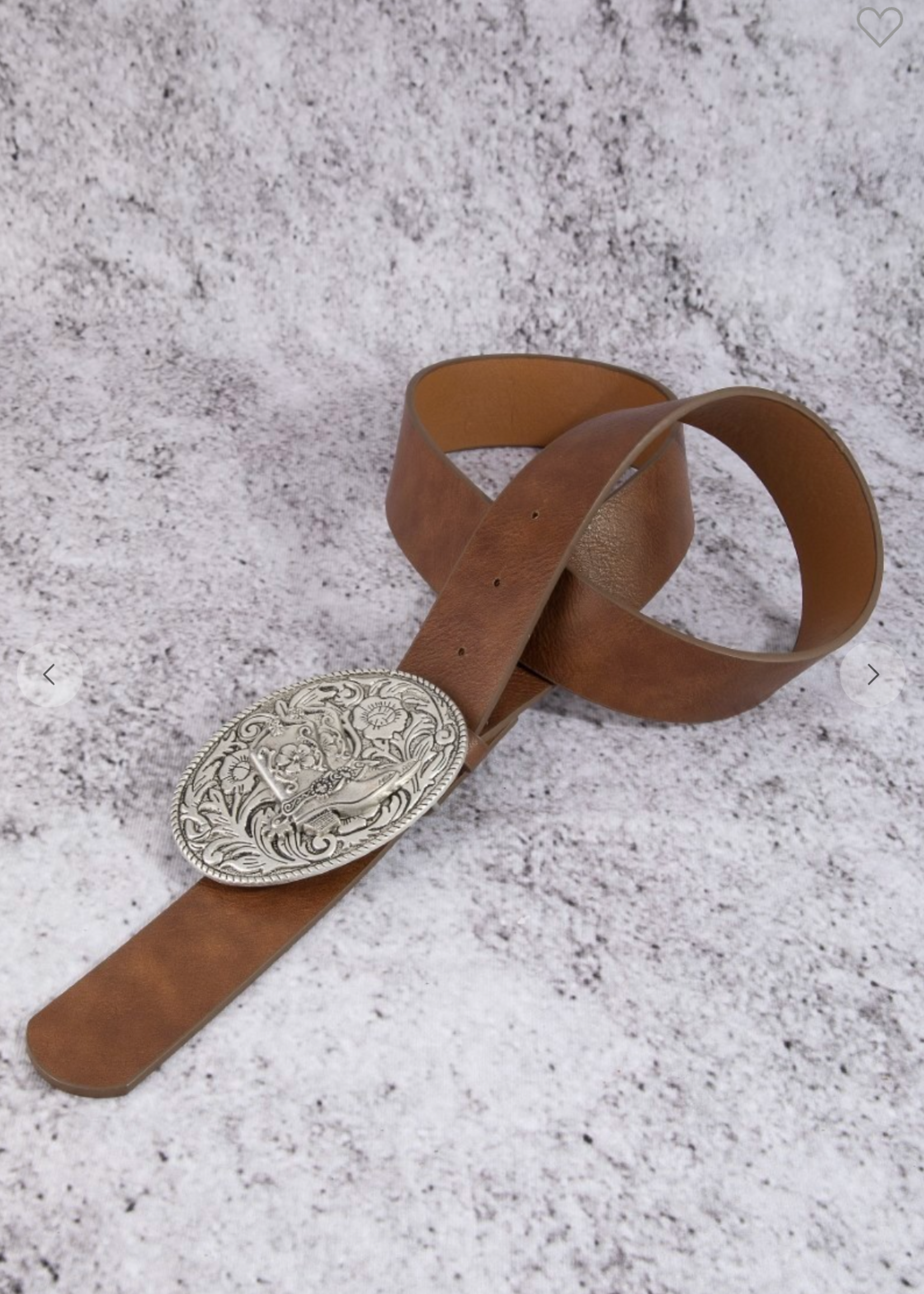 West Is The Best Belt BROWN