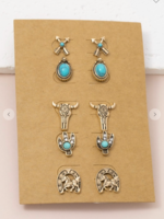 Anything Western Earrings GOLD