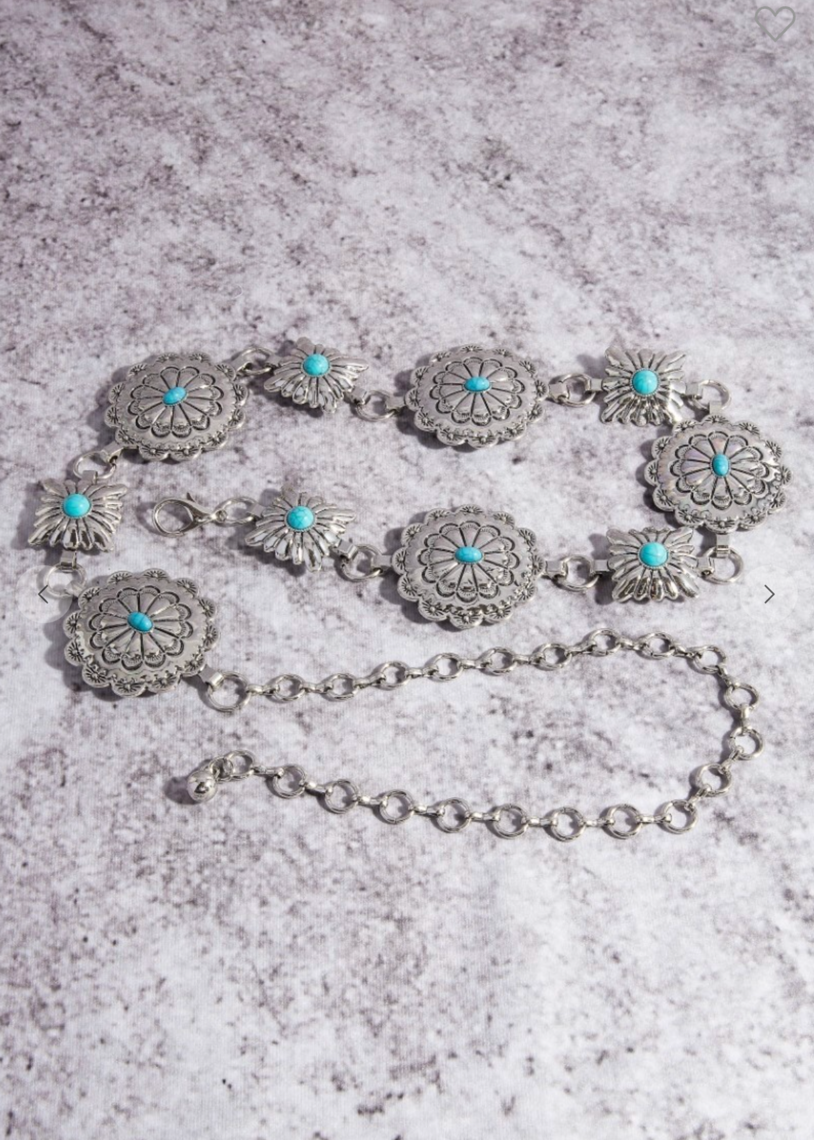 Wear My Anywhere Chain Belt TURQUOISE