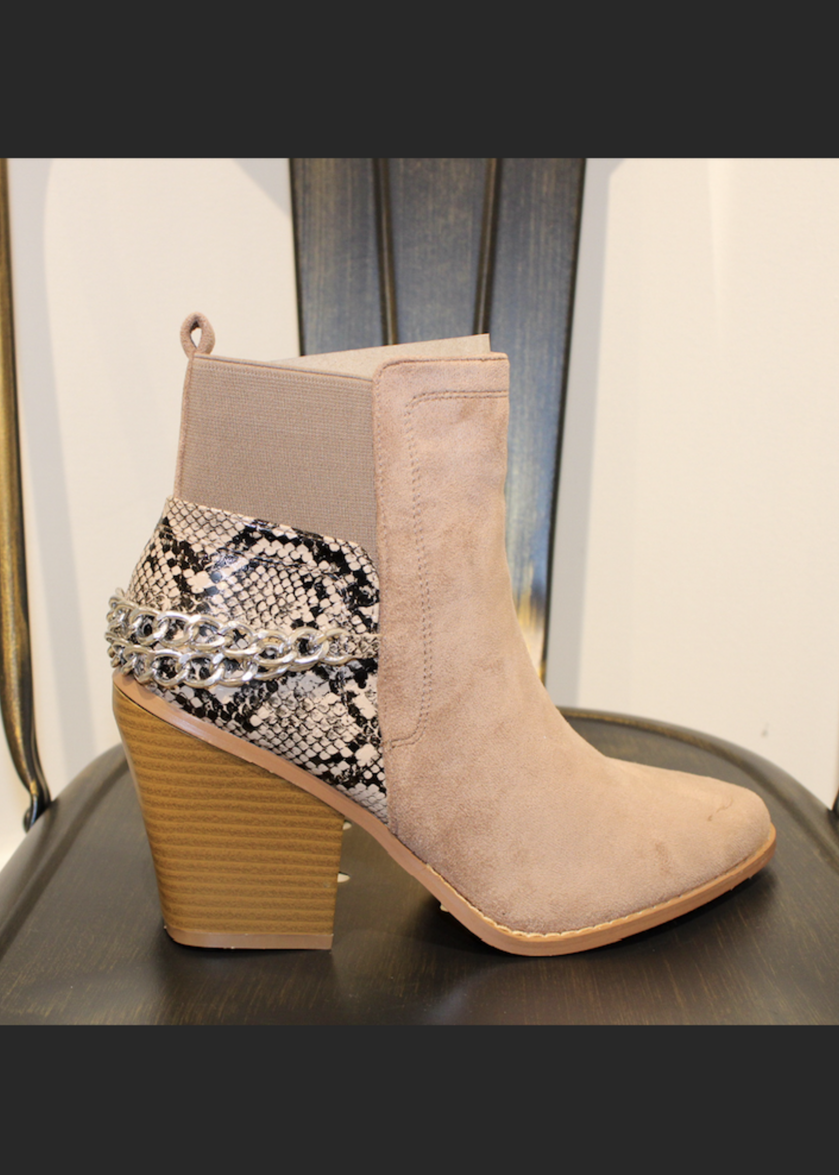 Snake chain bootie *FINAL SALE*