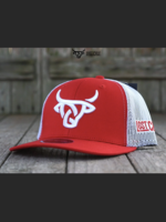 Red/ White Curve Hat
