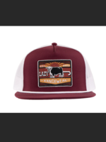 Lazy J Ranch Maroon & White Smokeless Classic Rope Trucker Hat