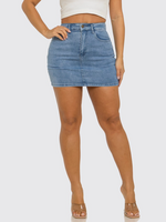 Don't Think Too Much Denim Skirt