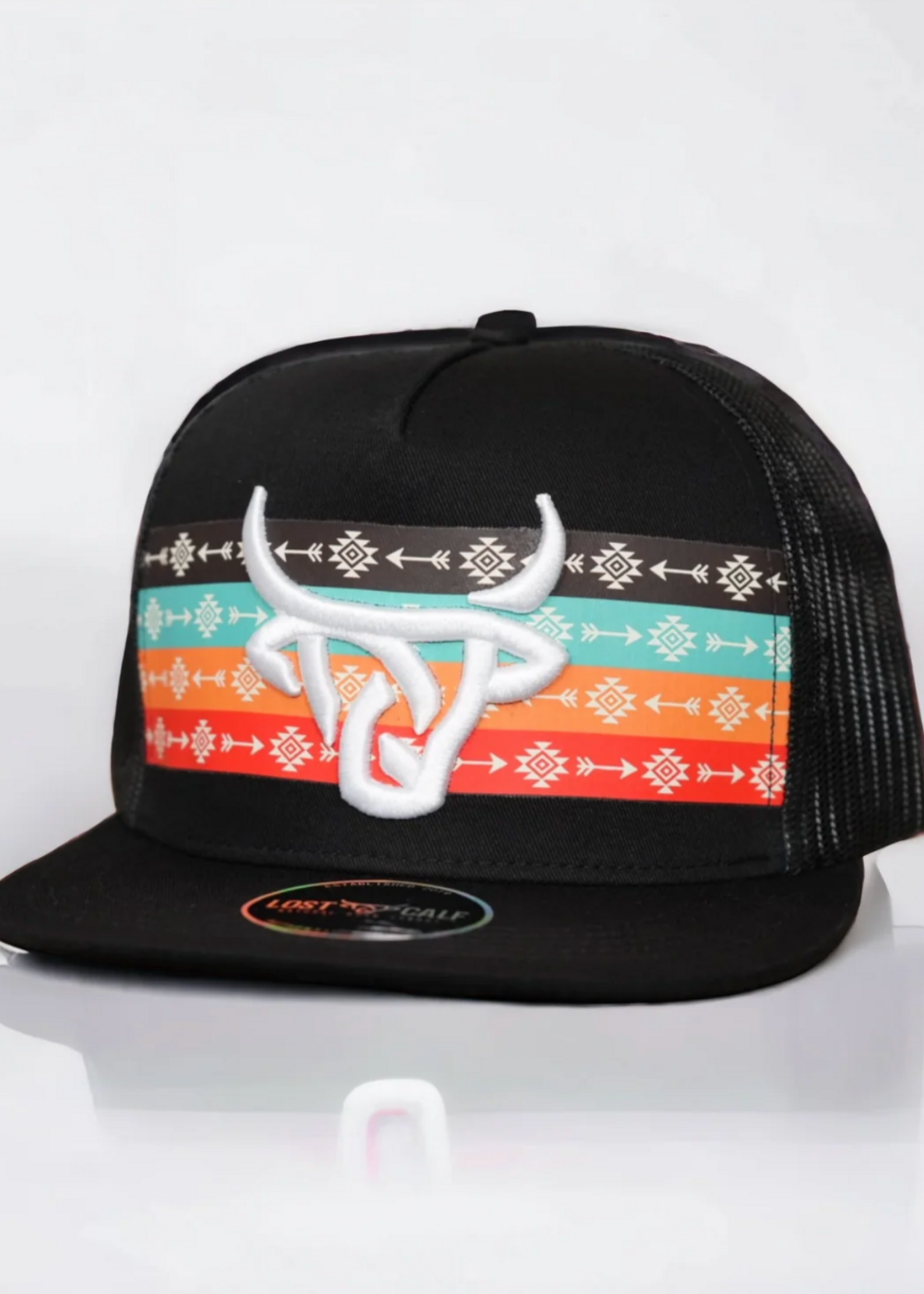 Lost Calf Arrow Flat Bill Trucker Hat