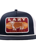 Lazy J Ranch Navy & White Wildfire Classic Rope Trucker Hat
