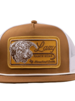Lazy J Ranch Coyote Brown & White Dust Storm Classic Rope Trucker Hat