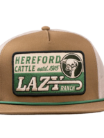 Lazy J Ranch Coyote Brown & White Shafter Classic Rope Trucker Hat