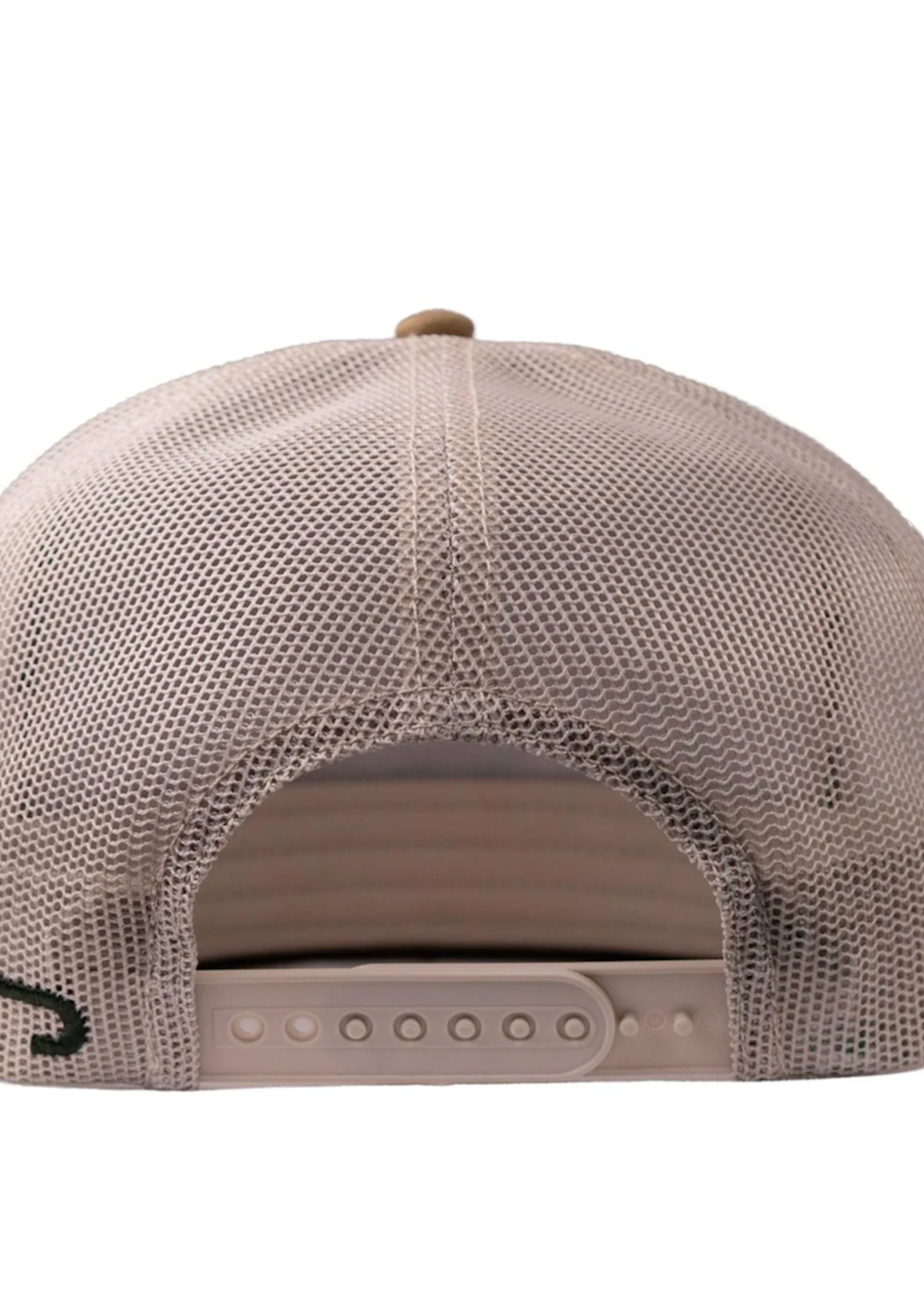 Lazy J Ranch Coyote Brown & White Shafter Classic Rope Trucker Hat