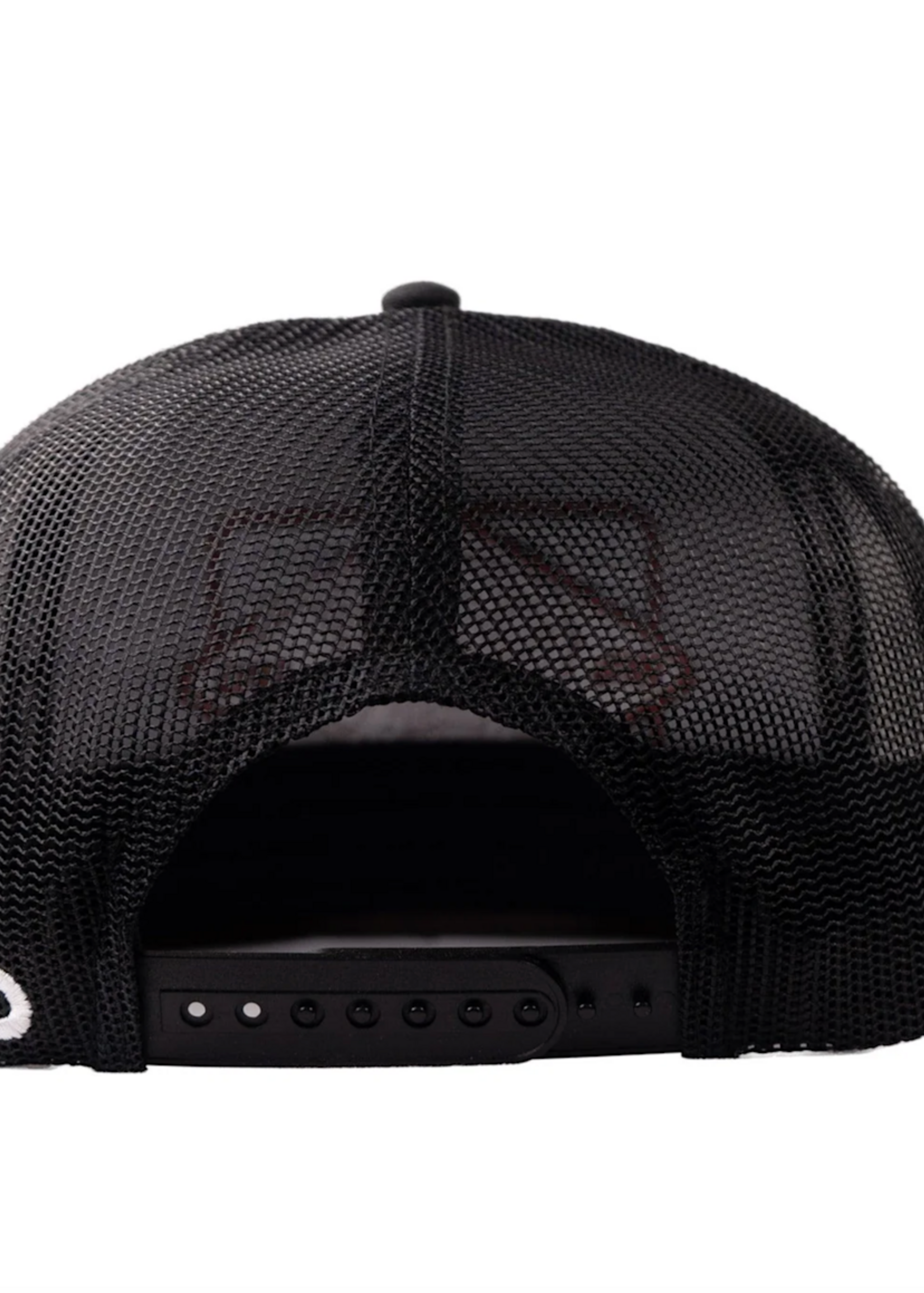 Lazy J Ranch Black Iron Horn Classic Rope Trucker Hat
