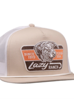 Lazy J Ranch Tan & White Texas Rust Classic Rope Trucker Hat