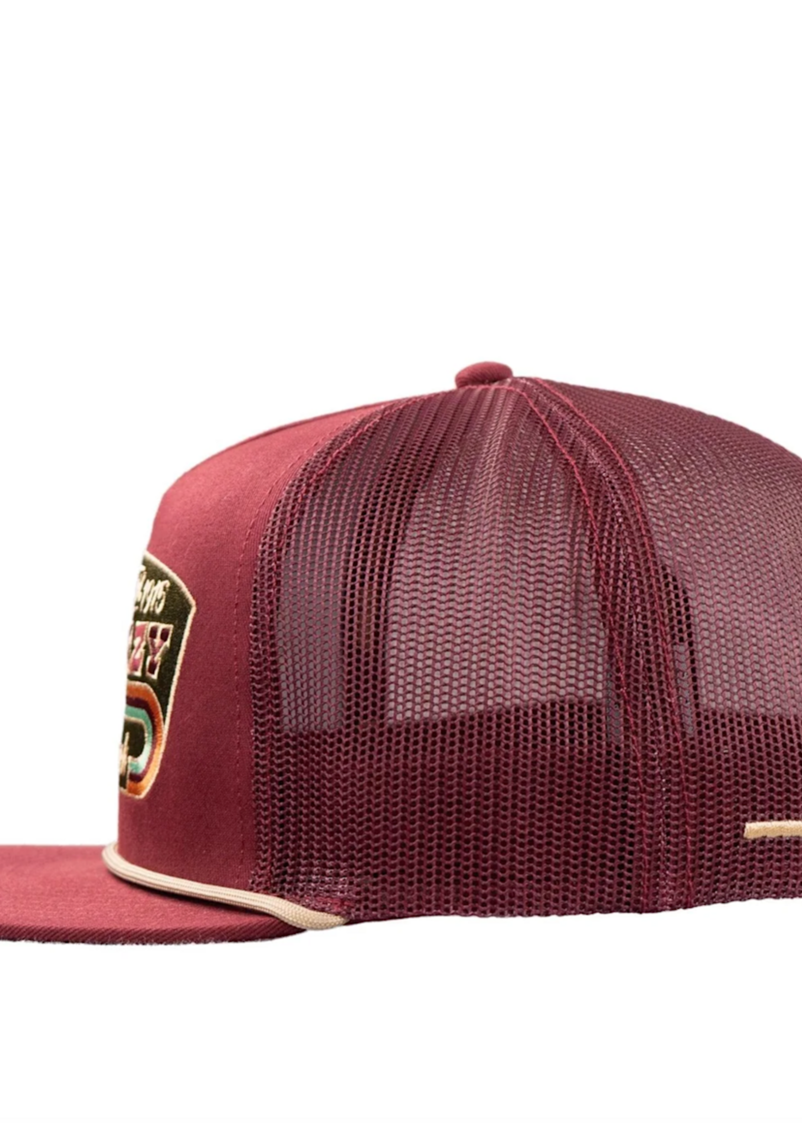 Lazy J Ranch Maroon Redford Classic Rope Trucker Hat