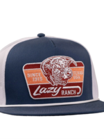 Lazy J Ranch Royal Blue & White Texas Rust Classic Rope Trucker Hat