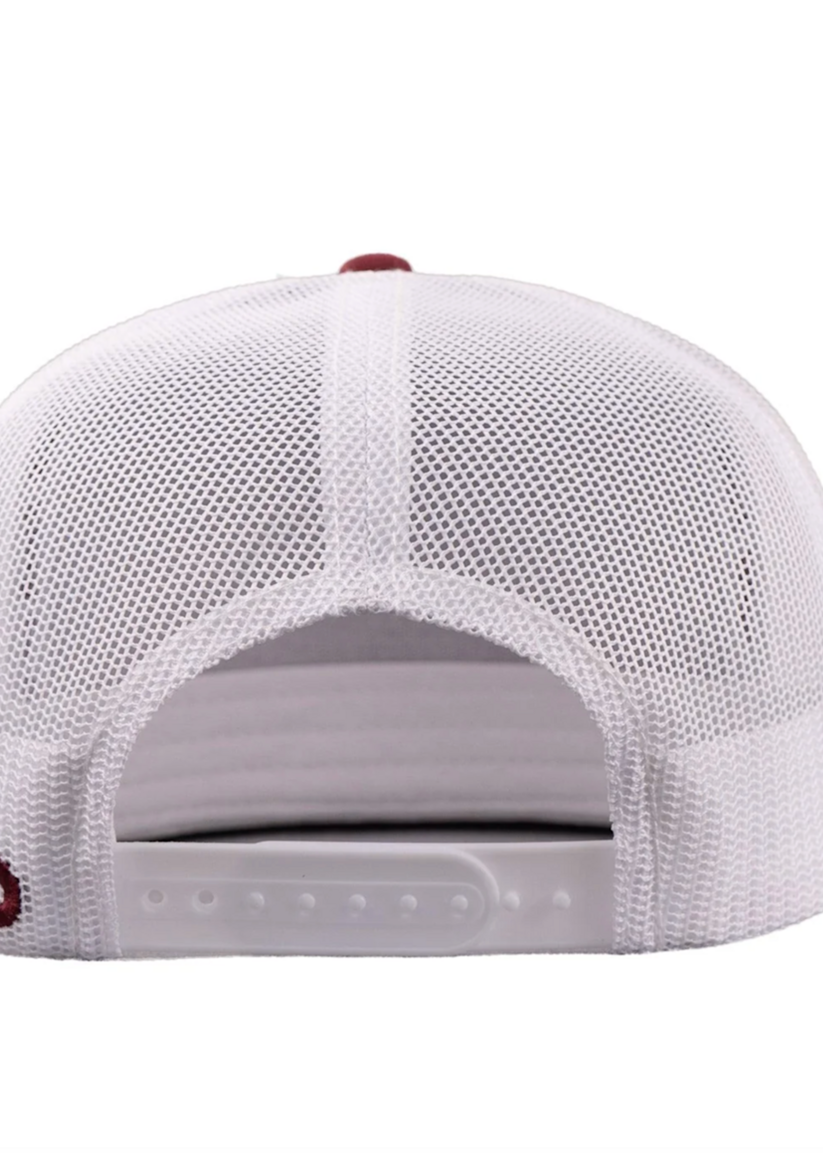 Lazy J Ranch Maroon & White Albany Classic Rope Trucker Hat