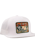 Lazy J Ranch White Big Bend Classic Five Panel Trucker Hat