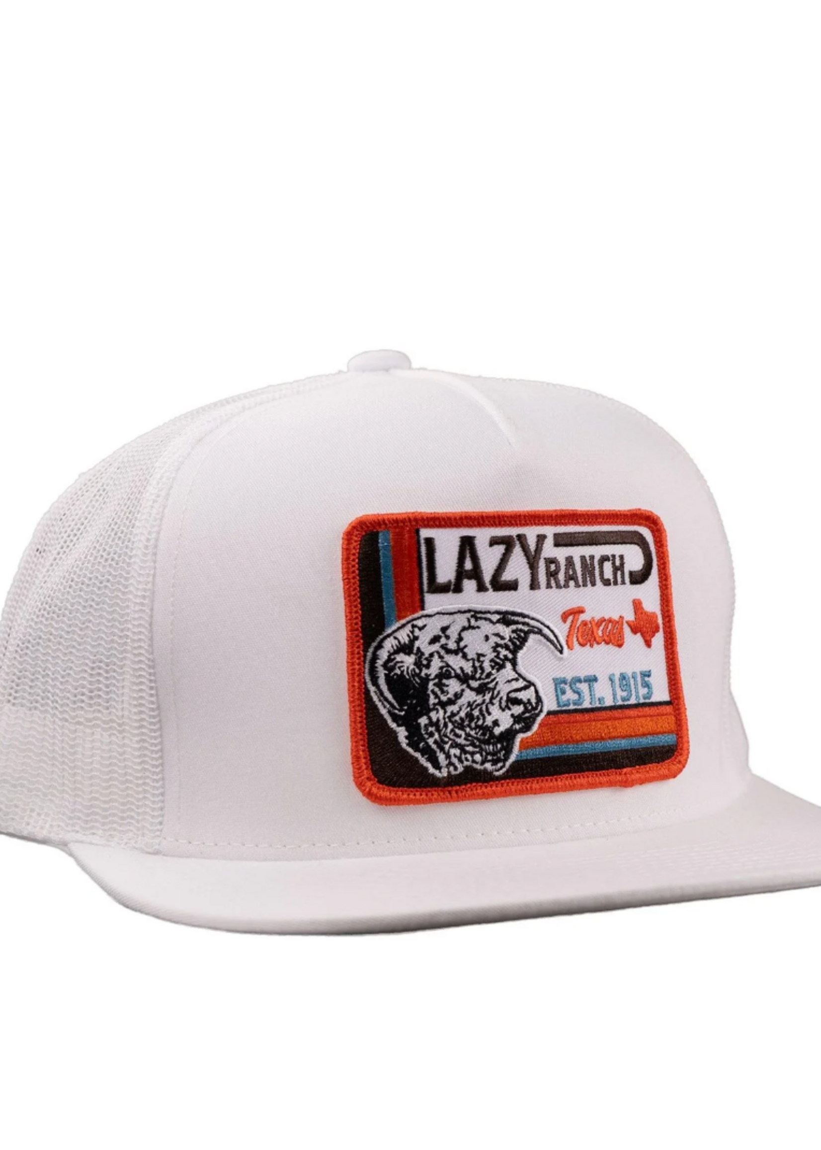 Lazy J Ranch White Rio Grande Classic Five Panel Trucker Hat