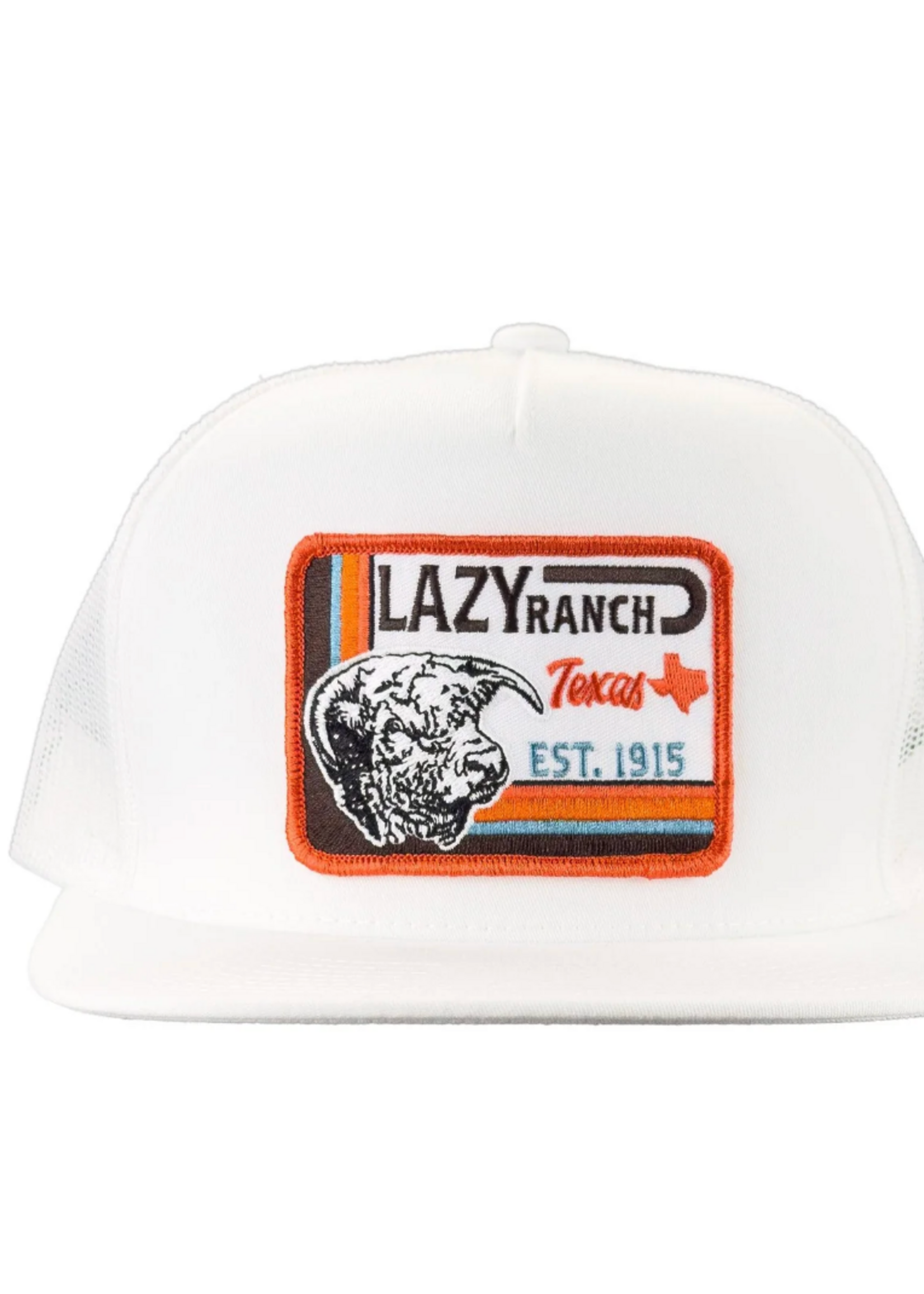 Lazy J Ranch White Rio Grande Classic Five Panel Trucker Hat