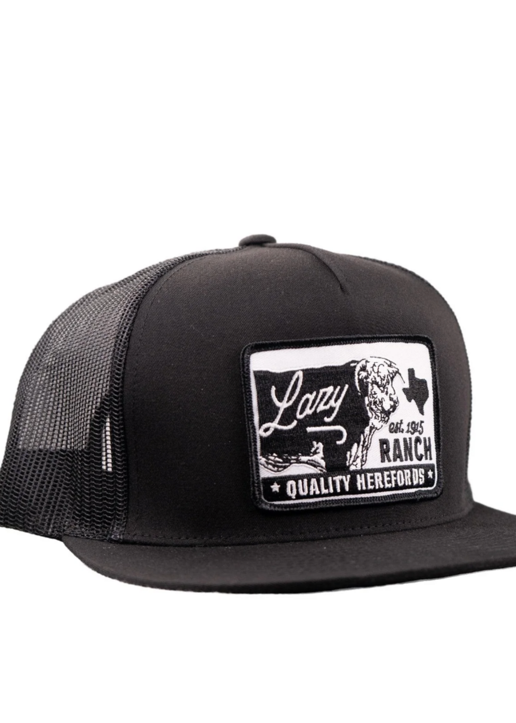 Lazy J Ranch Black Legado Classic Five Panel Trucker Hat