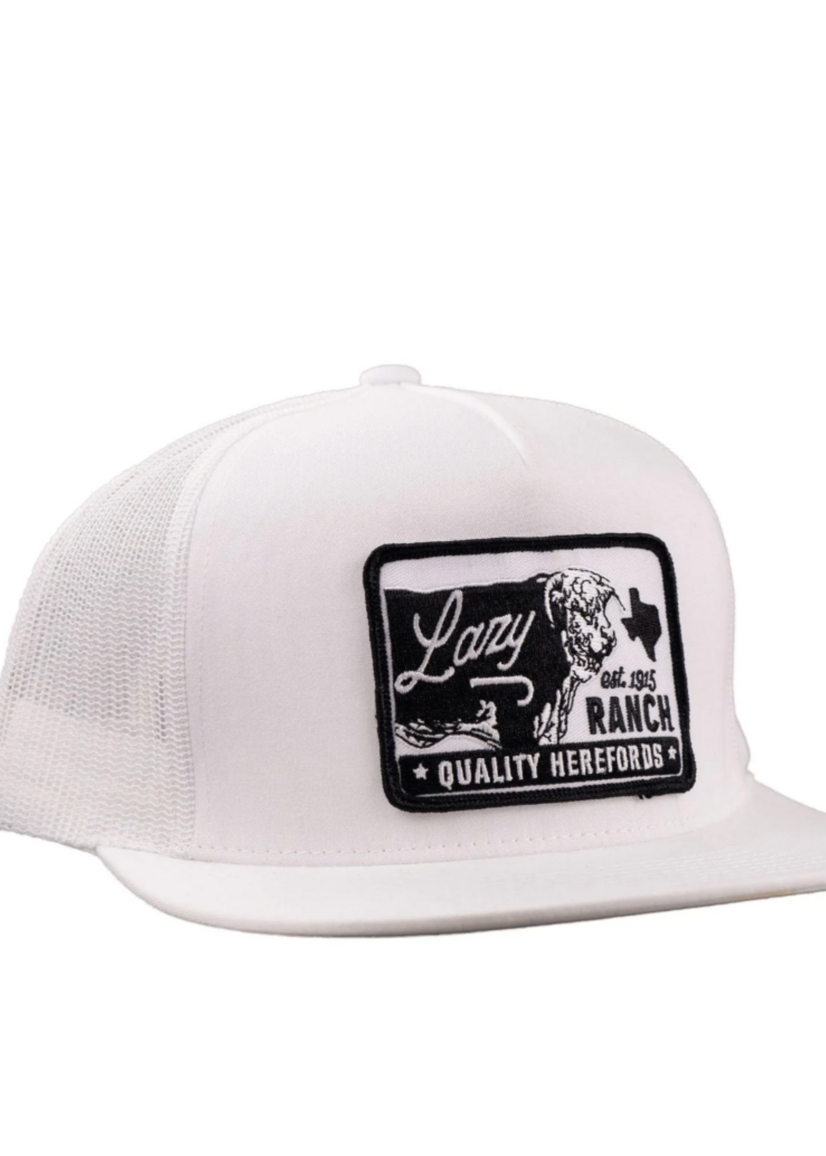 Lazy J Ranch White Legado Classic Five Panel Trucker Hat