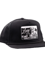 Lazy J Ranch Black Legado Classic Rope Trucker Hat