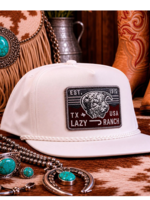 Lazy J Ranch White Red Rock Classic Rope Trucker Hat
