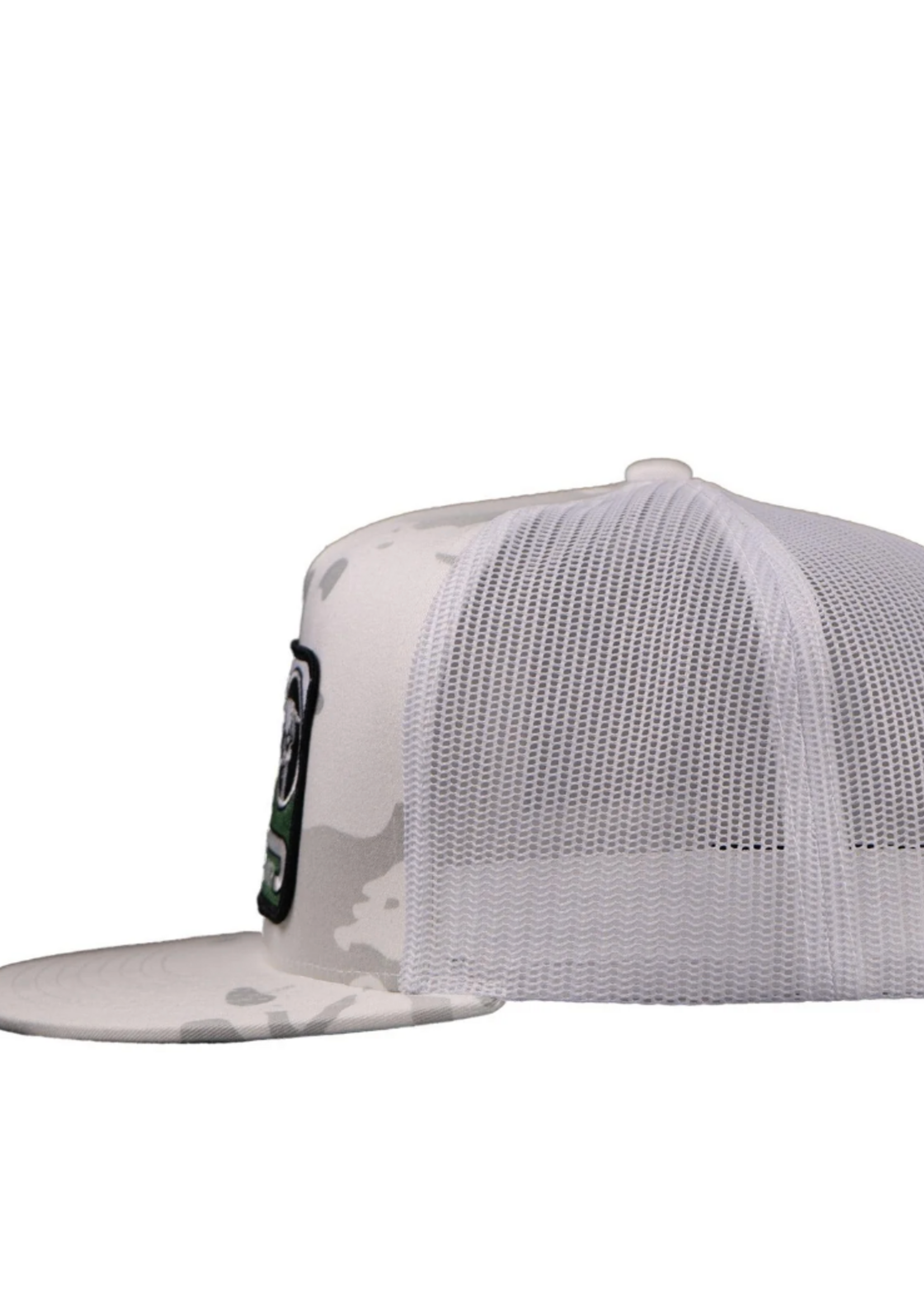 Lazy J Ranch White Camouflage Shafter Classic Five Panel Trucker Hat