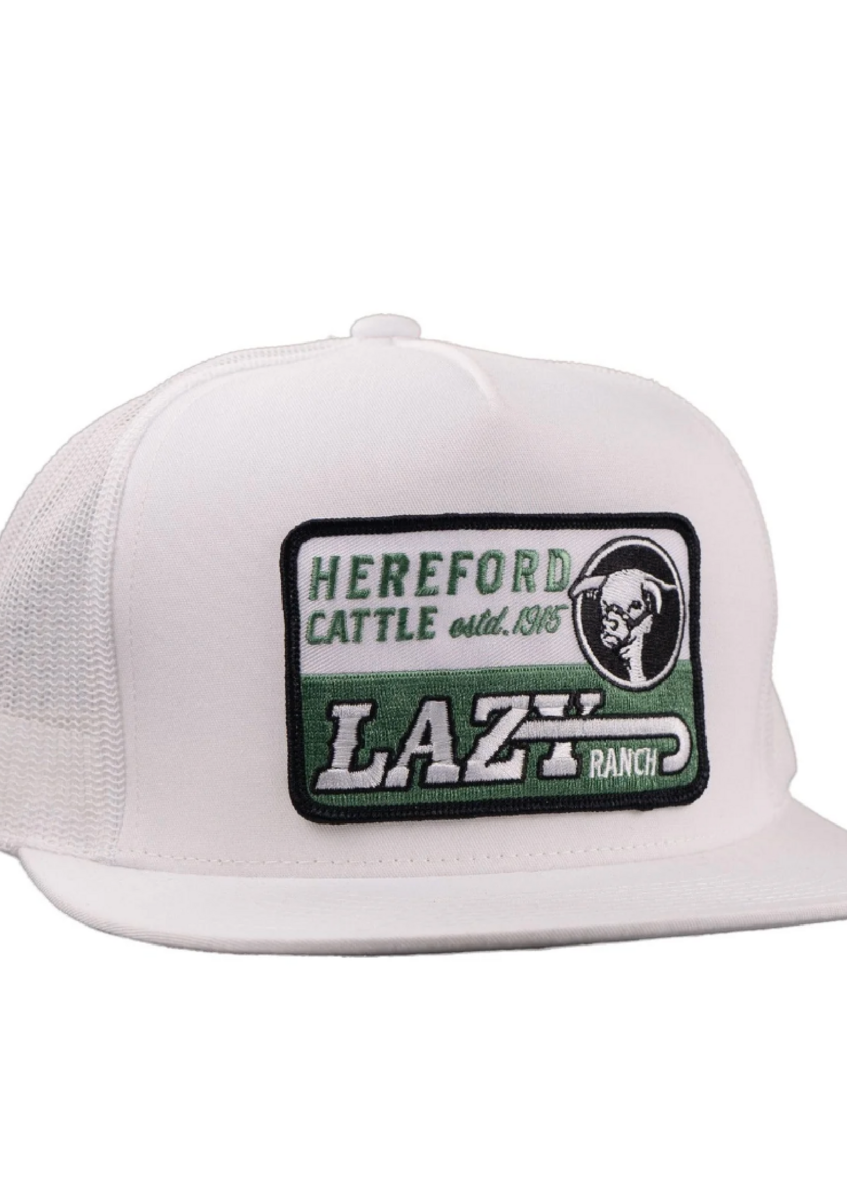 Lazy J Ranch White Shafter Classic Five Panel Trucker Hat