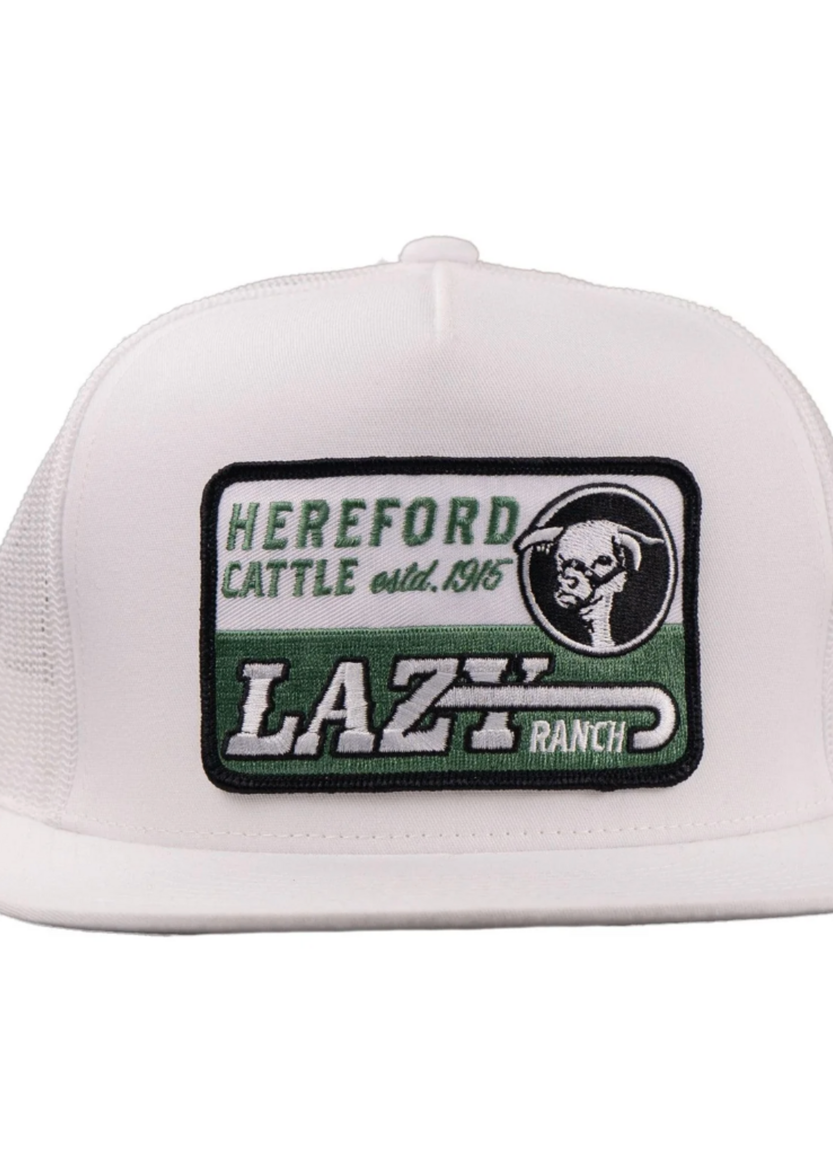 Lazy J Ranch White Shafter Classic Five Panel Trucker Hat