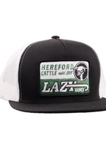 Lazy J Ranch Black & White Shafter Classic Five Panel Trucker Hat