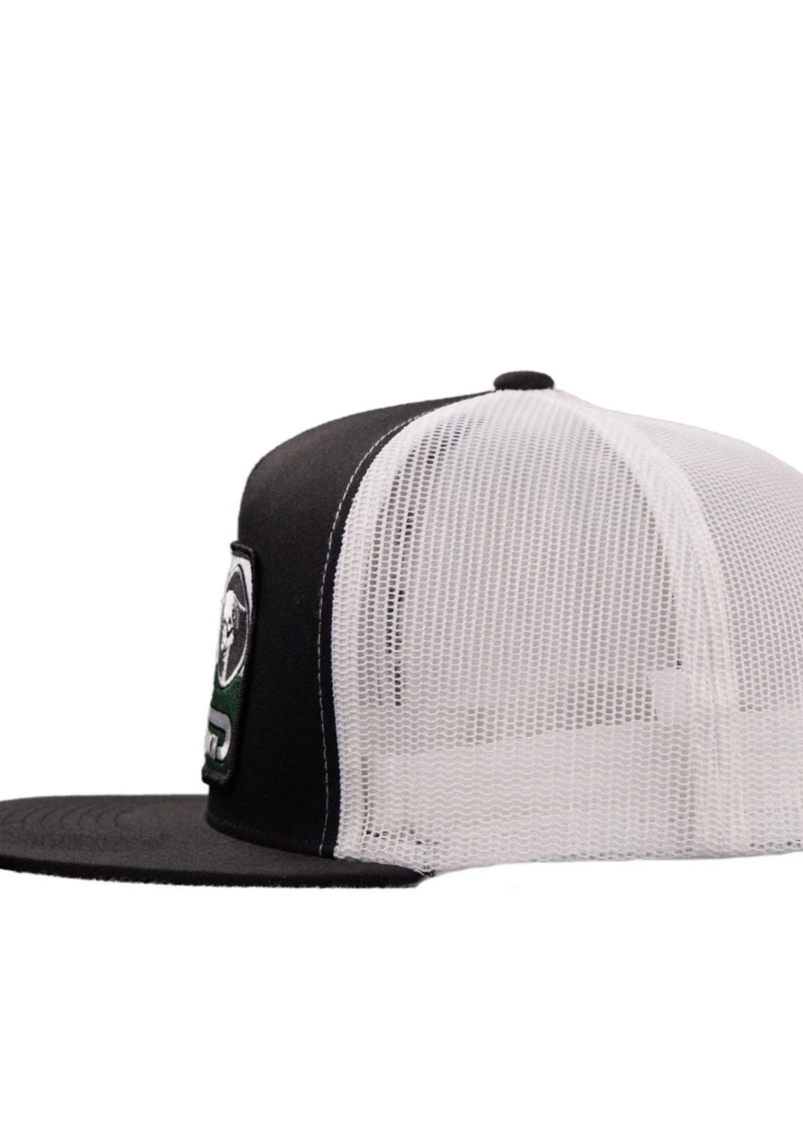 Lazy J Ranch Black & White Shafter Classic Five Panel Trucker Hat