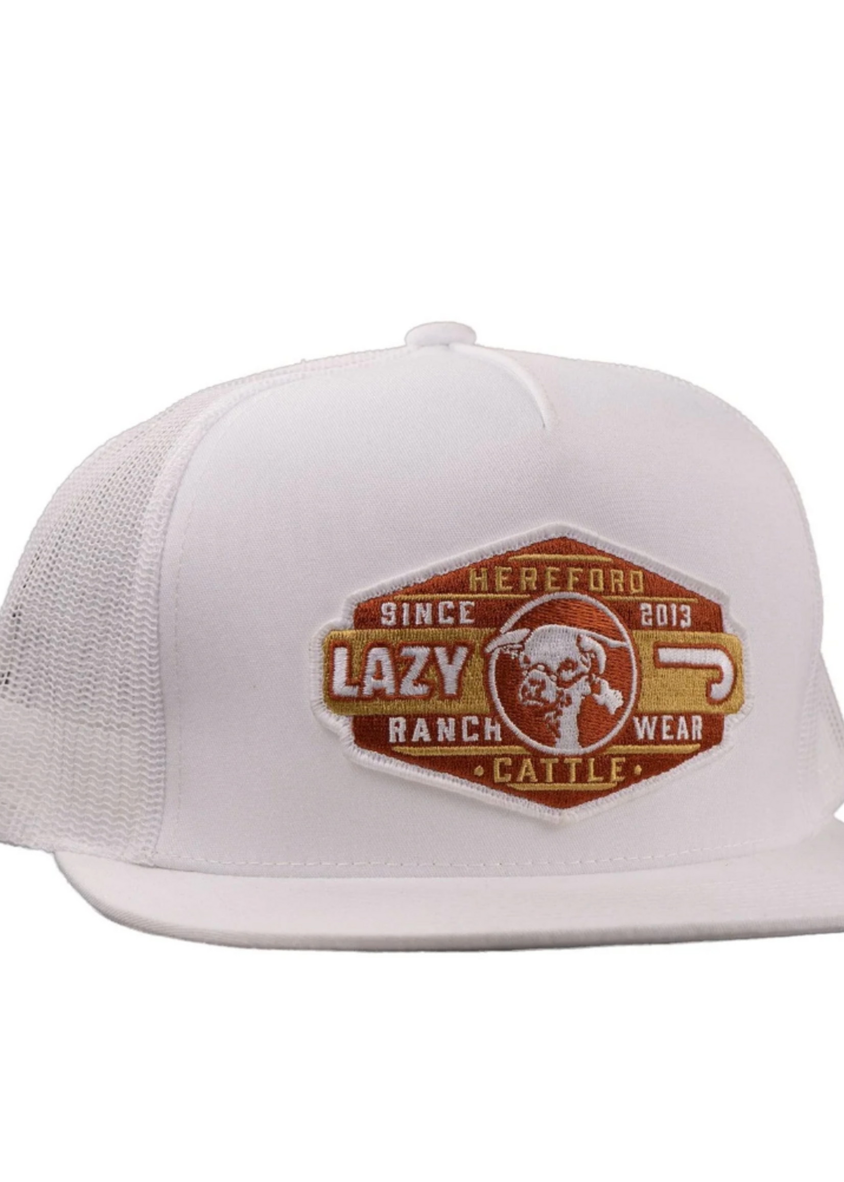 Lazy J Ranch White Pecos Classic Five Panel Trucker Hat