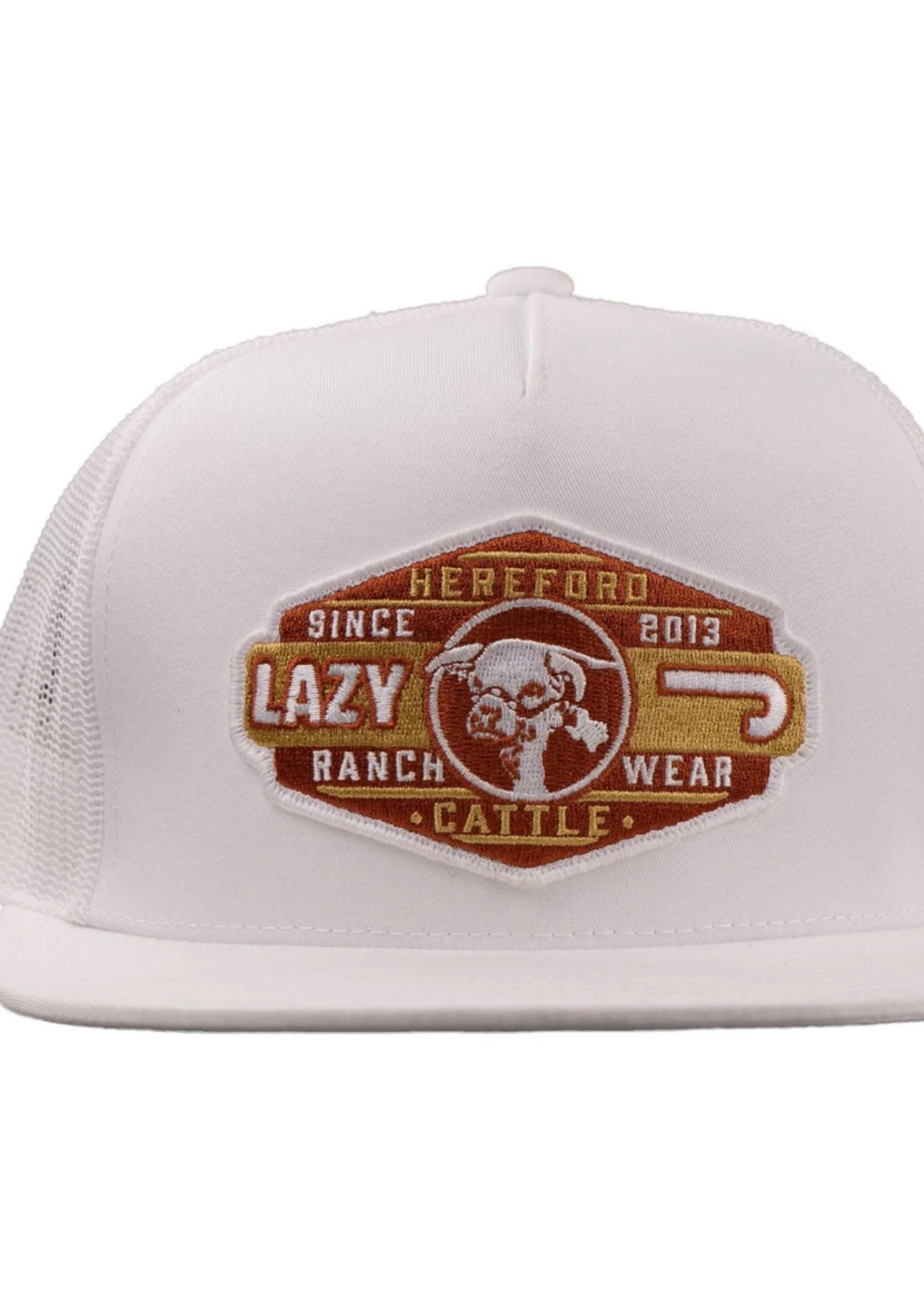 Lazy J Ranch White Pecos Classic Five Panel Trucker Hat