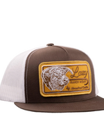 Lazy J Ranch Brown & White Dust Storm Classic Five Panel Trucker Hat