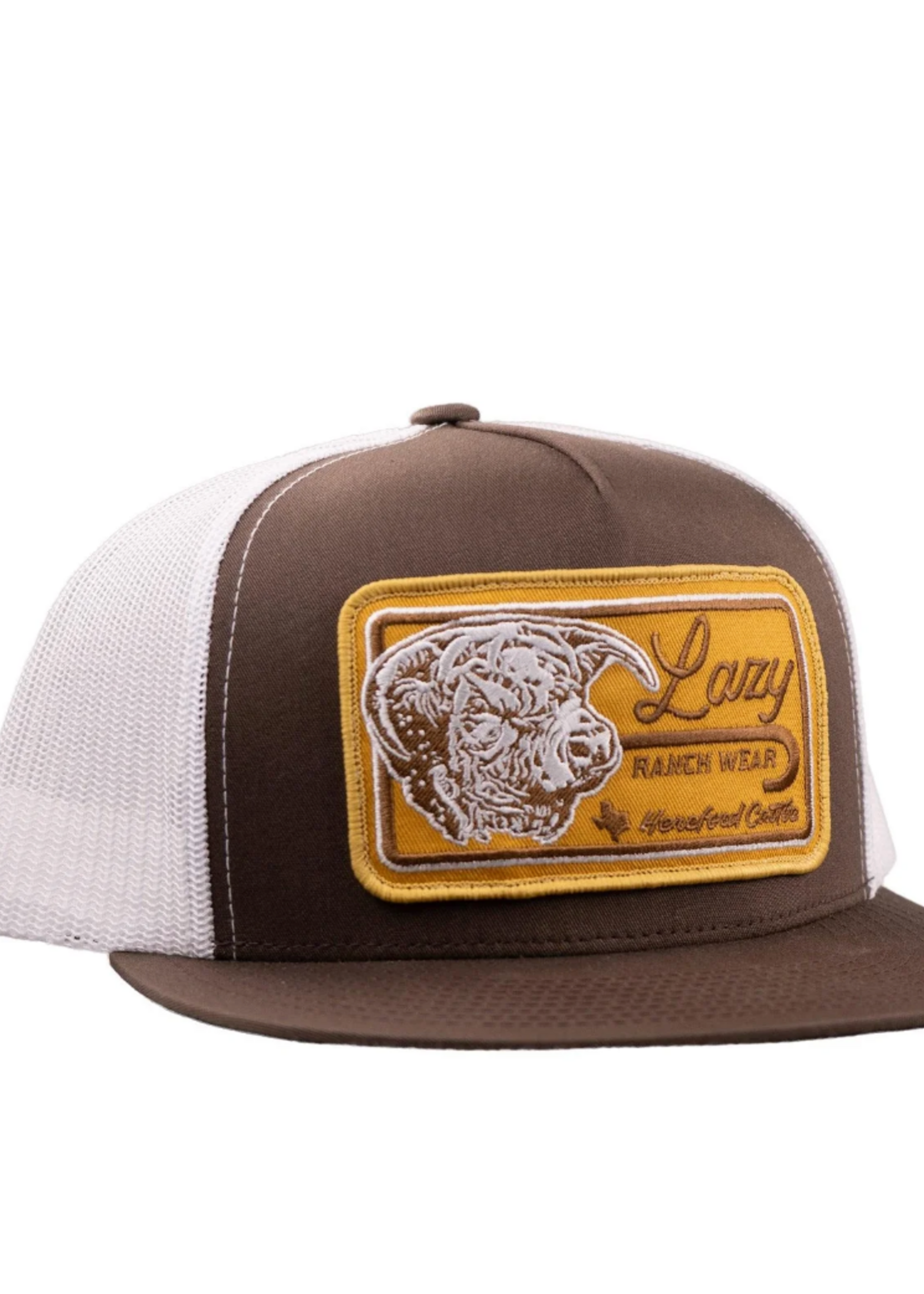 Lazy J Ranch Brown & White Dust Storm Classic Five Panel Trucker Hat