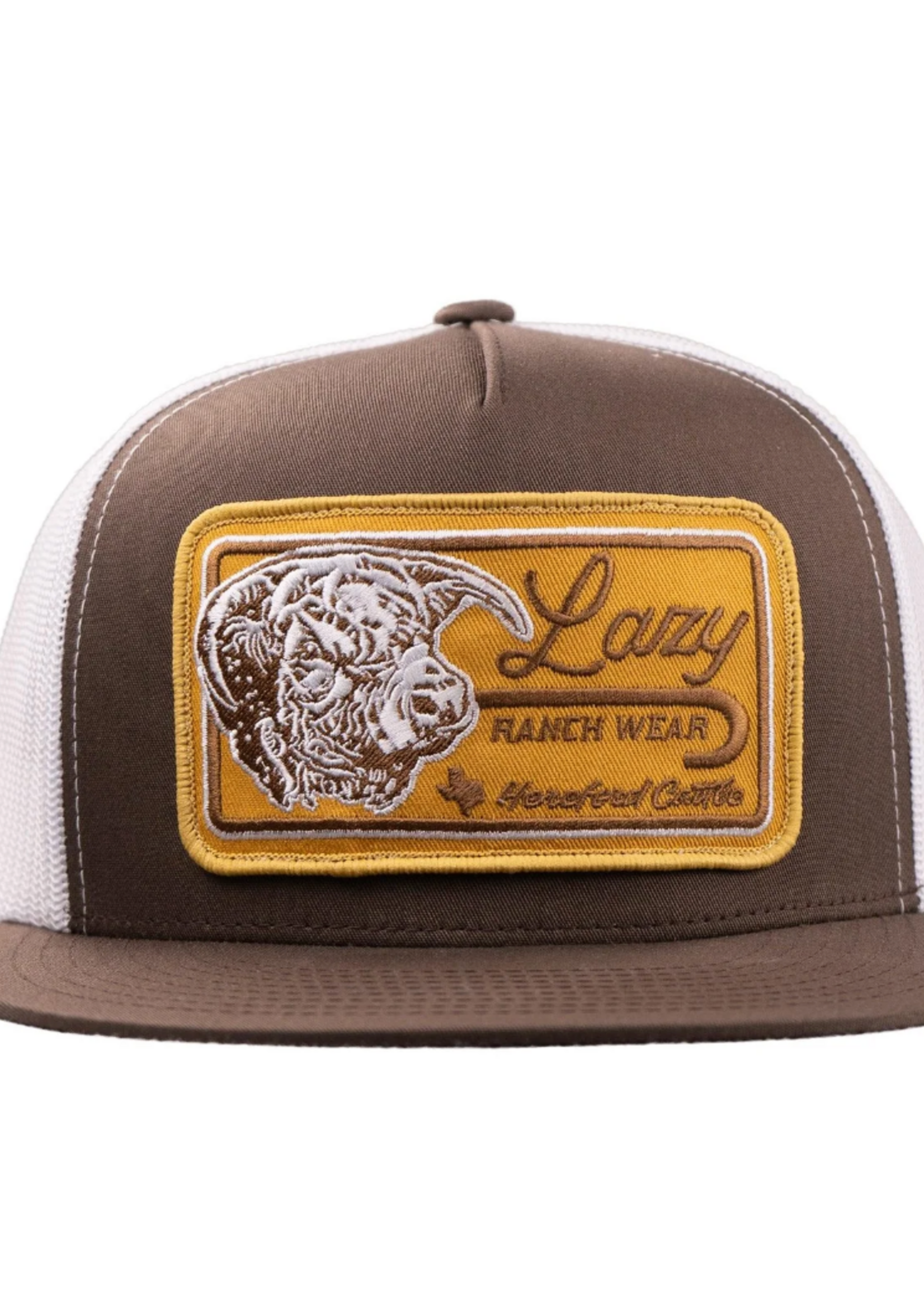 Lazy J Ranch Brown & White Dust Storm Classic Five Panel Trucker Hat