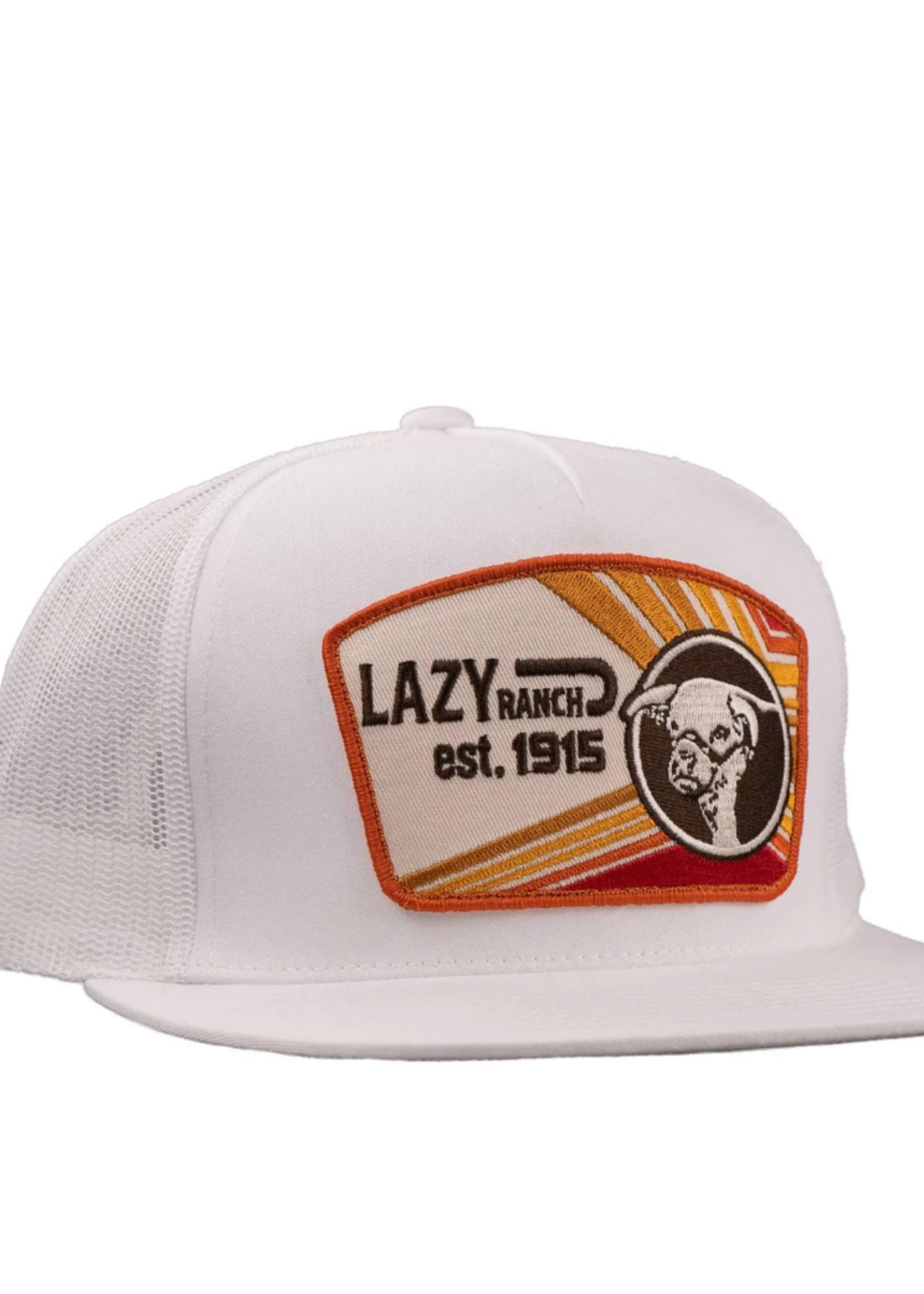 Lazy J Ranch White Daybreak Classic Five Panel Trucker Hat